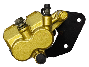 Zacisk hamulca Pit Bike, Dirt Bike, Cross, Motocross, Enduro (KAYO, MRF, YCF, RXF, RFN, RFZ) 2-tłoczkowy - tylny z mocowaniem