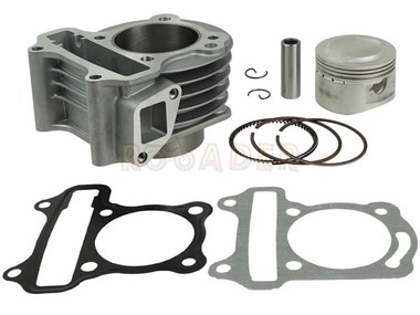 Cylinder GY6  90cm3 - skutery z silnikiem 4T - Romet, Router, Barton, Junak, Kymco, Longjia, Motobi, Moto Ventus, Kingway, Torq, Zipp - 90cm3, Ø52,00mm, sworzeń 13mm