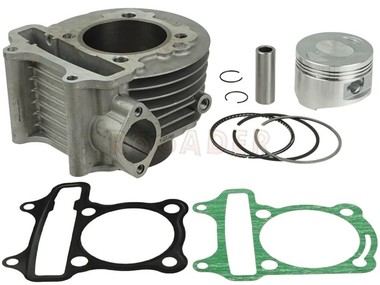 Cylinder GY6 150cm³ Euro 4, Euro 5 - KYMCO Agility City, R16+, S 125, Like 125/150 4T i inne maxiskutery Romet, Barton, Junak, Torq (E4, E5) - 150cm3, Ø57,40mm, sworzeń 15mm