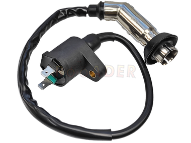 Cewka zapłonowa GY6  50/80 - do skuterów ROMET, ROUTER, BARTON, JUNAK, MOTOBI, TORQ, ZIPP i innych z silnikiem 4T 50/80cm3 (z fajką do świecy w osłonie metalowej)