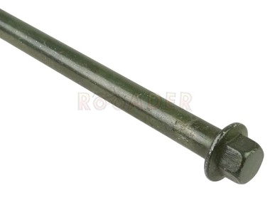 Oś mocowania silnika (wahacza) GY6 125/150 - JUNAK 609, 611 125cc i do innych maxiskuterów Romet, Barton, Zipp 125 i 150cm3 (średnica 10mm / długość 185mm/195mm / gwint M10x1,25)