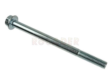 Śruba montażowa  M8 / długość 110mm/118mm / na klucz 12mm z kołnierzem - do mocowania silnika do ramy motorowerów FERRO 900 - górna