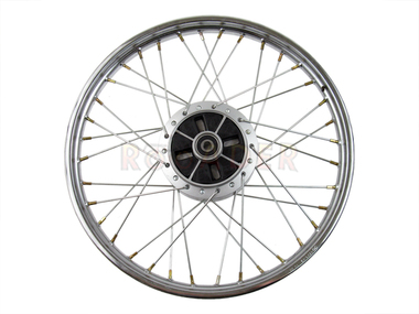 Koło 17" x 1,40 - ROMET OGAR 900 v.2, SHINERAY 50Q-2E, KINGWAY Father 50 i inne podobne motorowery (tył, stalowe ze szprychami, srebrne)