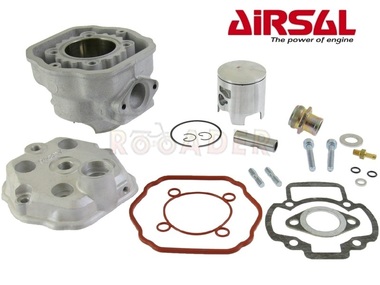 Cylinder PIAGGIO Nrg, Zip 50 2T L/C (modele powyżej 2000r); GILERA Runner, Dna; DERBI Gp1; APRILIA SR50 - 70cm3, Ø47,60mm, sworzeń 12mm, NICASIL (zestaw z głowicą)
