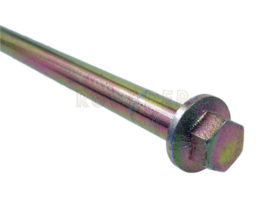 Oś koła przód LONGJIA EXACTLY, KEEWAY FOCUS (średnica 12mm / długość 220mm/235mm / gwint M12x1,25)
