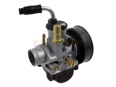 Gaźnik APRILIA, DERBI, GILERA, MALAGUTI, MBK, MOTORHISPANIA, PEUGEOT, RIEJU, SHERCO - motorowery z silnikami AM6 i D50B - gardziel 21,0mm, ssanie na linkę (PHBG 21) + zestaw dysz