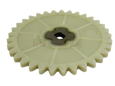 Koło zębate napędu pompy oleju silnika GY6 50/80 - skutery z silnikiem 4T - ROMET, ROUTER, MOTOBI, ZIPP, JUNAK, BARTON, KINGWAY, wersja 1 (standard - 33 zęby)