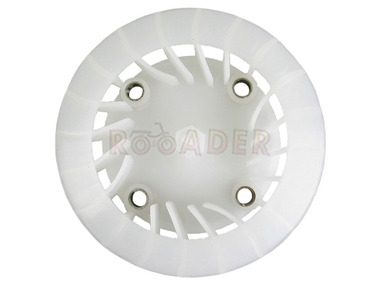 Wiatrak (wentylator) chłodzenia silnika GY6  50/80 - skutery z silnikiem 4T - MOTOBI Wilga, Sowa; ZIPP Vapor, Otis, Triad; ROMET 717 727 747 757 767 777 RXL; ROUTER Bassa; KINGWAY Coliber, Fonero