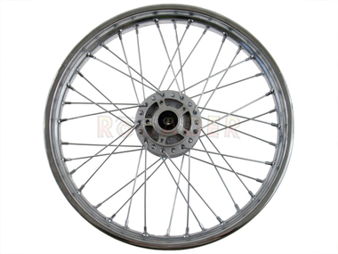 Koło 18" x 2,15 - KINROAD PY-5 i inne chińskie enduro (przód, stalowe, srebrne)