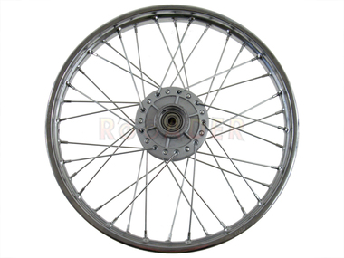 Koło 17" x 1,40 - ROMET OGAR 900, ZIPP SALMO i inne podobne motorowery (przód, stalowe ze szprychami, srebrne, 5 otworów na tarczę !!!)