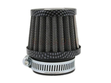 Filtr powietrza stożek CARBON mały - łącznik prosty ø35mm