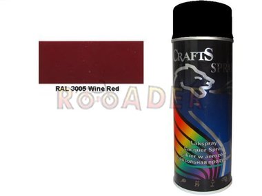 Lakier kolor czerwony RAL-3005, 400ml