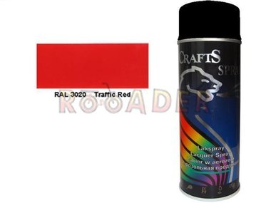 Lakier kolor czerwony RAL-3020, 400ml
