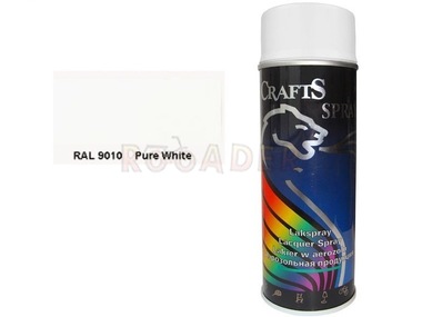 Lakier kolor biały połysk RAL-9010, 400ml