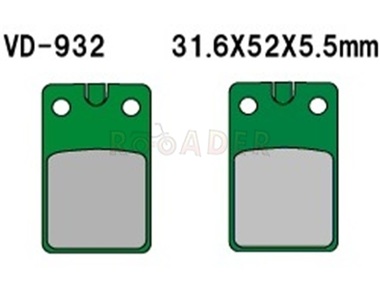 Klocki hamulcowe VD-932 (FA099, MCB564) - MALAGUTI