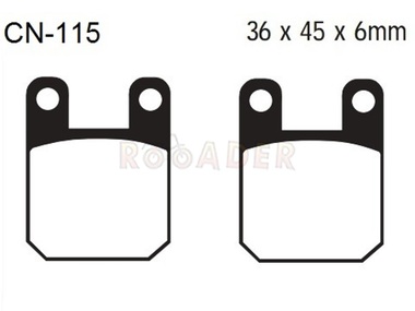 Klocki hamulcowe CN-115 (FA115, MCB535) - APRILIA, GILERA, SUZUKI, PEUGEOT, PIAGGIO, YAMAHA ...