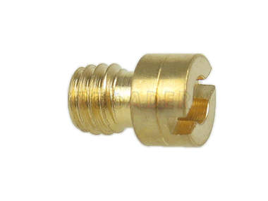 Dysza główna gaźnika, gwint 4mm, przepustowość 1,10mm - skutery i motorowery z silnikiem 4T 50/80cm3 - Romet, Router, Barton, Junak, Motobi, Moto Ventus, Kingway, Zipp i inne