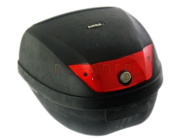 Kufer motocyklowy tylny 28 L - AWINA typ 9003, czarny + płyta montażowa