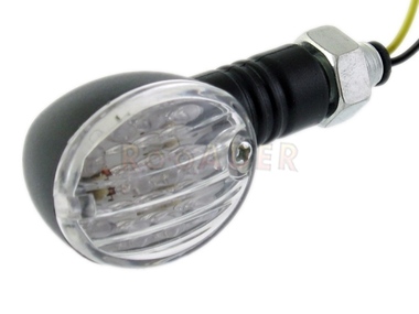 Kierunkowskaz uniwersalny W-1322 LED, owalny, czarno/biały (tył lewy lub przód prawy)