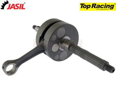 Wał korbowy APRILIA Scarabeo, Sport City, SR50, Mojito; DERBI Atlantis, Boulevard, Gp1, Sonar, Variant; ITALJET Jest Set, Torpedo 50cm3 2T (silnik Piaggio) - TOP RACING, seria High Tech