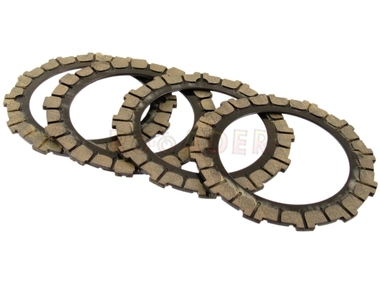Tarcza cierna sprzęgła SIMSON S51, SR50 - grubość 3,0mm - 4 sztuki,  komplet do standardowego sprzęgła 4-ro tarczowego