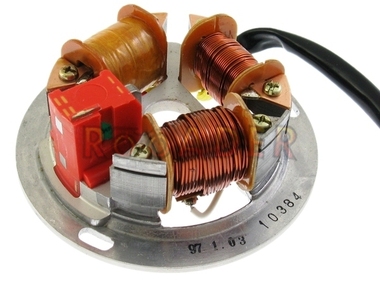 Iskrownik (stator) SIMSON  6 Volt, zapłon elektroniczny MZA 8305.1/4 (35/21W) (oryginał MZA)