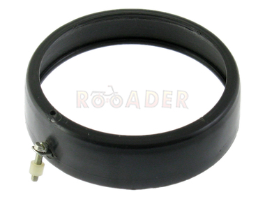 Ramka lampy przedniej ROMET Komar, 50T, Ogar 200, Pony, Kadet (plastik, czarna)