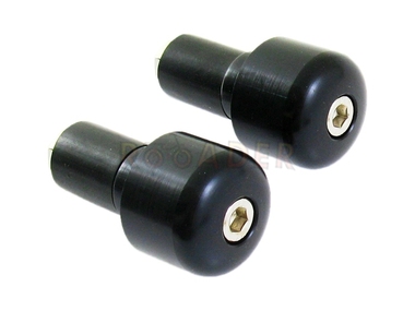 Końcówki - ciężarki kierownicy uniwersalne WM-33372 CZARNE (Ø28mm/21mm)