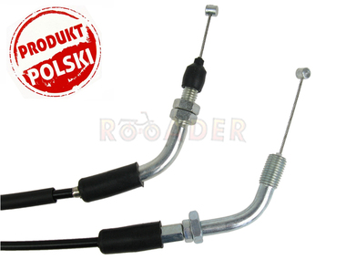 Linka gazu GY6  50/80 - mocowanie gwint M10, długość 202cm - Motobi WILGA II, SOWA 
