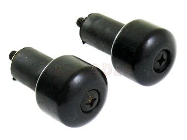 Końcówki - ciężarki kierownicy uniwersalne WM-56902 CZARNE (Ø30mm/21mm)