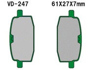 Klocki hamulcowe VD-247 (FA169, MCB590) - WILGA, VAPOR