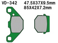 Klocki hamulcowe VD-342 (FA083, MCB519) - SUZUKI, PEUGEOT, TGB, CPI, KEEWAY