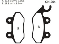 Klocki hamulcowe CN-264 (FA264, MCB684) - PEUGEOT, TGB, SYM
