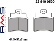 Klocki hamulcowe RMS 22 510 0500 (FA355, MCB732) - KYMCO Grand Dink 250, MXU 250, KXR 250, Maxxer 250/300; ARCTIC CAT 250/300; SYM GTS Joymax 125/250/300, Cruisym 300