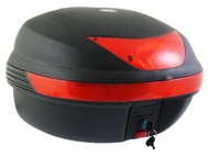 Kufer motocyklowy 32 L - AWINA typ 9009, czarny + płyta montażowa