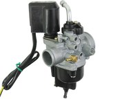 Gaźnik PIAGGIO, GILERA, APRILIA, DERBI 50/70cm3 2T (Euro 2, Euro 3) - gardziel 17,5mm, ssanie automatyczne, komora pływakowa ze śruba spustową (PHVA 17,5-ED)