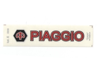 Naklejka PIAGGIO - 11 x 2cm czerwona