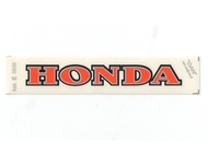 Naklejka HONDA - 11 x 1,5cm pomarańczowa