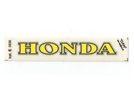 Naklejka HONDA - 11 x 1,5cm żółta