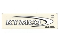 Naklejka KYMCO - 17 x 4cm biała
