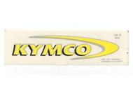 Naklejka KYMCO - 17 x 4cm żółta