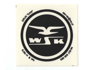Naklejka WSK - 7 x 7cm czarno-bezbarwna
