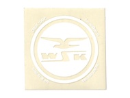 Naklejka WSK - 7 x 7cm biało-bezbarwna