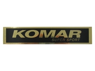 Naklejka KOMAR - 19,5 x 3,5cm złoto-czarna