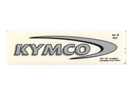 Naklejka KYMCO - 17 x 4cm srebrna
