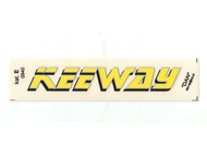 Naklejka KEEWAY - 11 x 2cm żółta