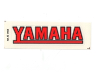 Naklejka YAMAHA - 11 x 3cm czerwona