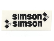 Naklejka SIMSON - 16,5 x 4,5cm czarna, komplet P+L (do motorowerów SIMSON SR50, SR80)