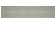 Naklejka JAWA - 30 x 2,5cm biała (do motorowerów Jawka 50)