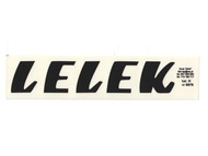 Naklejka LELEK - 17 x 3,5cm czarna (do motocykli WSK)